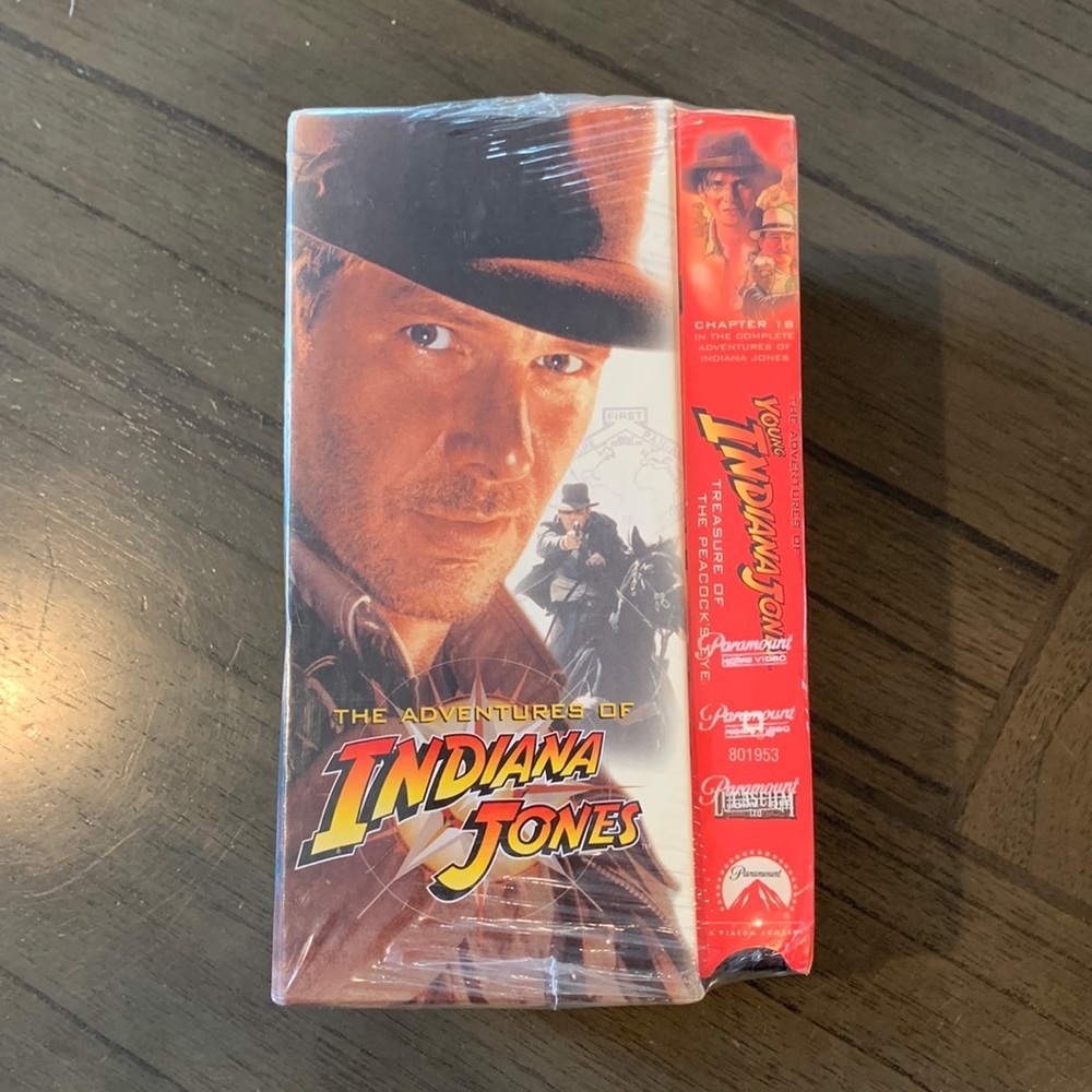 Indiana Jones VHS Set, New, Unopened, Set of 4